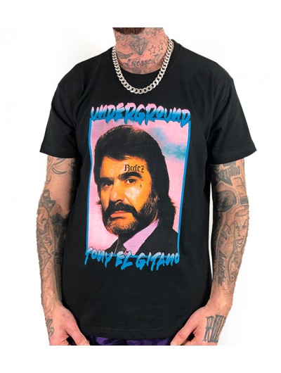 Camiseta Rulez Tony El Gitano Negra